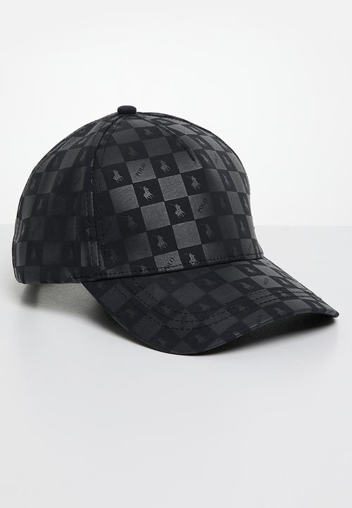 Polo Caps Polo 5 Panel Monogram Peak Black (7813301895257)