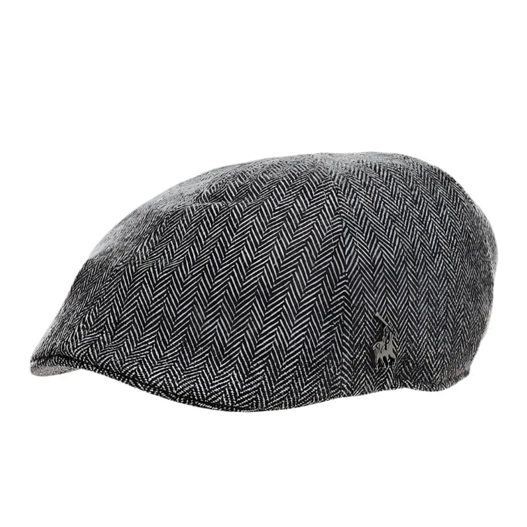 Polo Caps Polo Herringbone Ivy Cap Charcoal