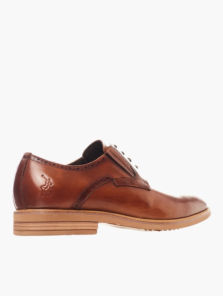 Polo Casual Shoes Polo Half Brogue Gibson Lace Up Cognac (7682186412121)