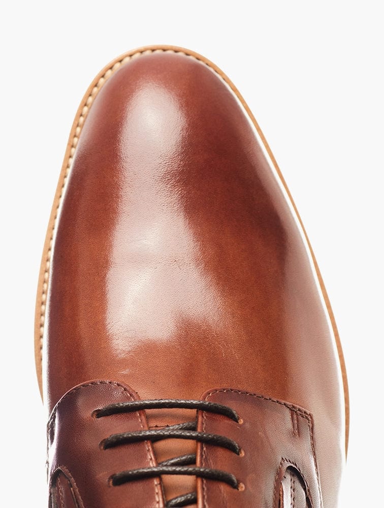 Polo Casual Shoes Polo Half Brogue Gibson Lace Up Cognac (7682186412121)