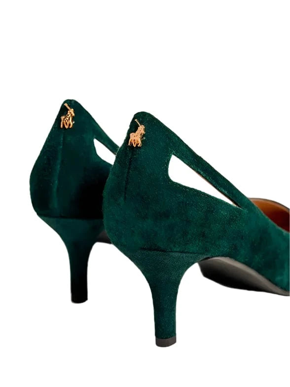 Polo Court heel Polo Women's Suede Court Heel Green