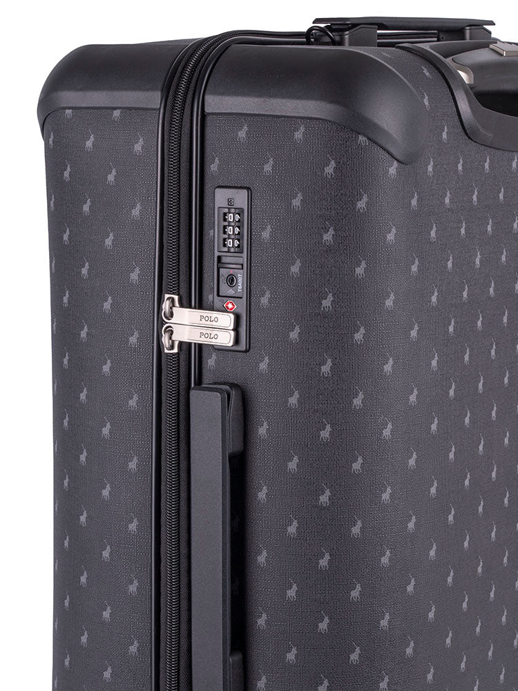 Polo Double Pack Medium 4 Wheel Trolley Case | Charcoal