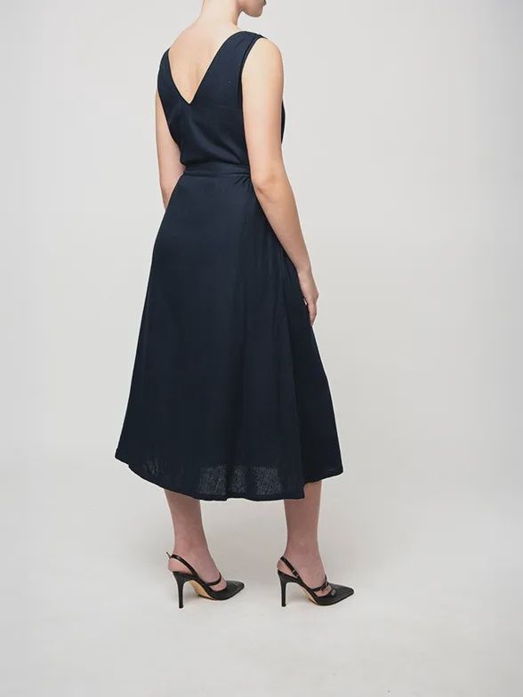 Polo Dress Polo Sadie Belted Dress Navy