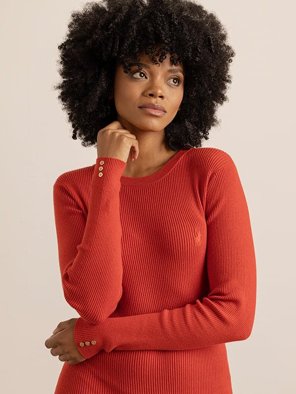 Polo Dress Polo Womens Knitwear Ladies Bodycon Dress