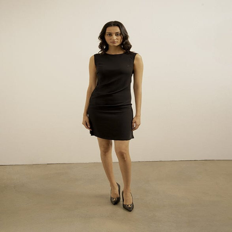 Polo Dress Size 32 Polo Fitted  Short Sleeve Black