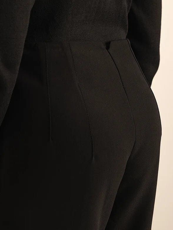 Polo Formal Pants Polo Women Slim Pants Black