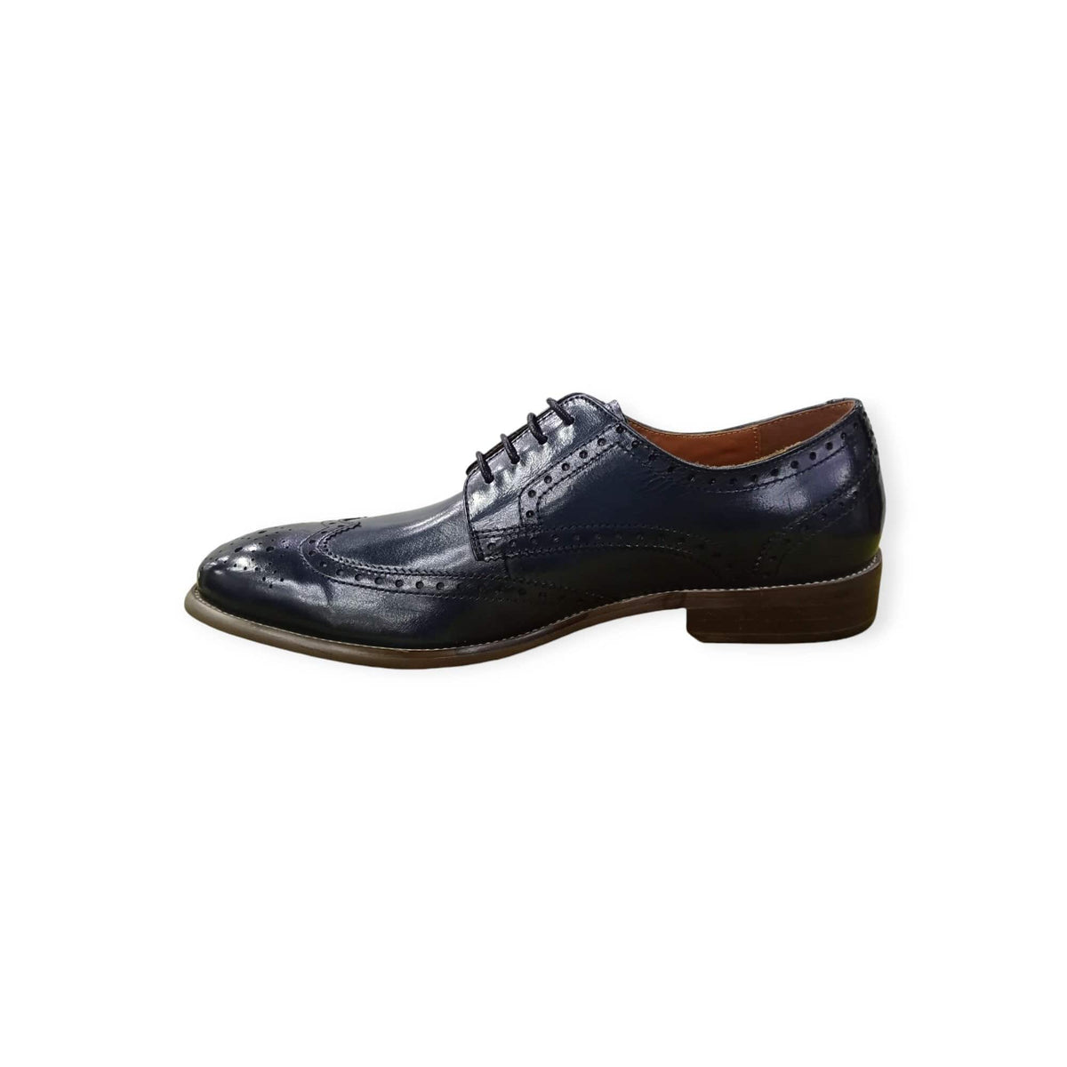 Polo Formal Shoes Polo Men's Brogue Wingtip Semi  Casual Navy (7803676328025)