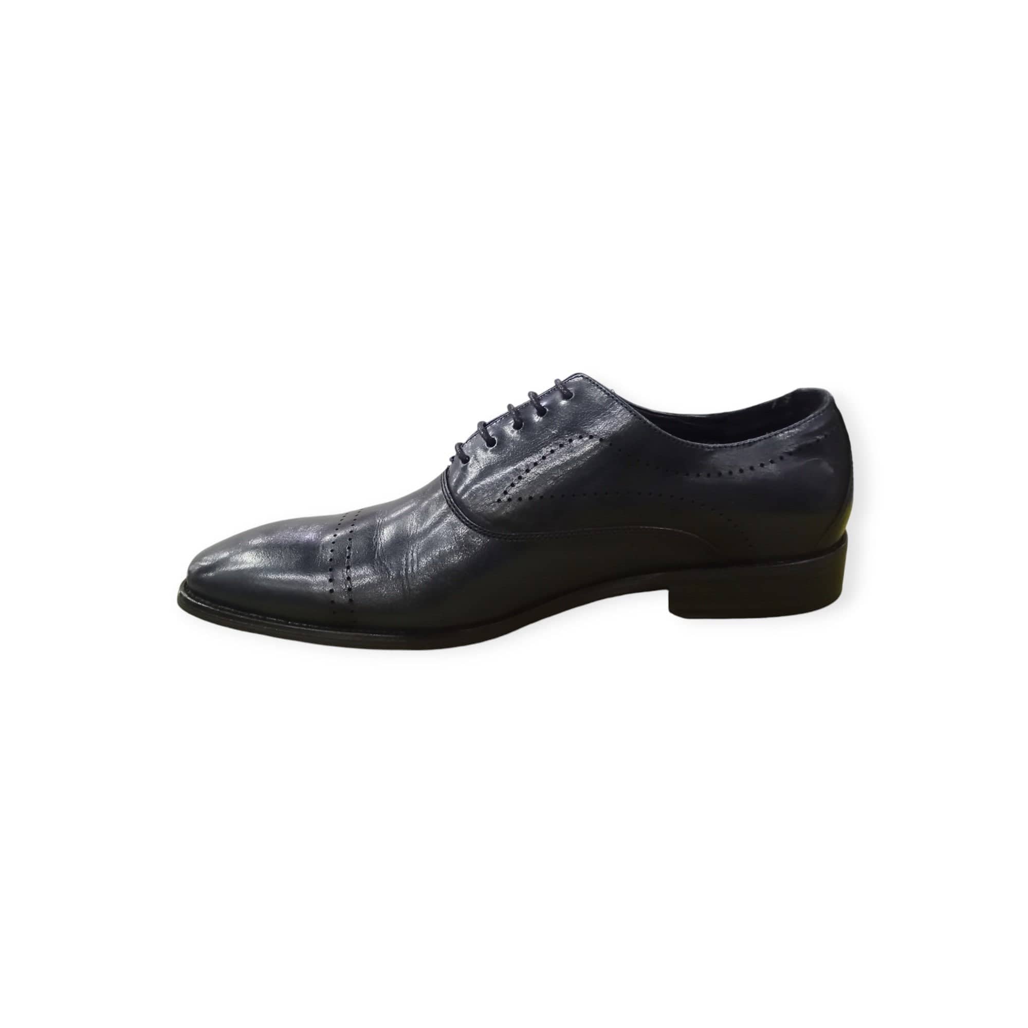 Polo Formal Shoes Polo Men's Cord Toe Cap Lace Up Navy