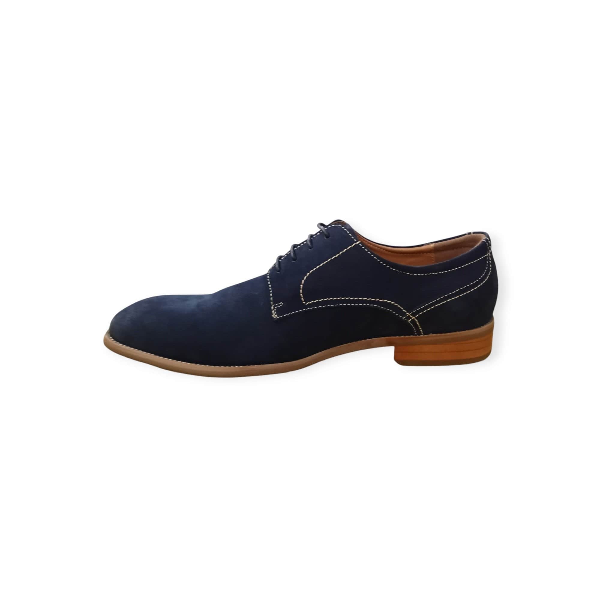 Polo Formal Shoes Polo Men's Nubuck Semi Casual Lace Up Navy