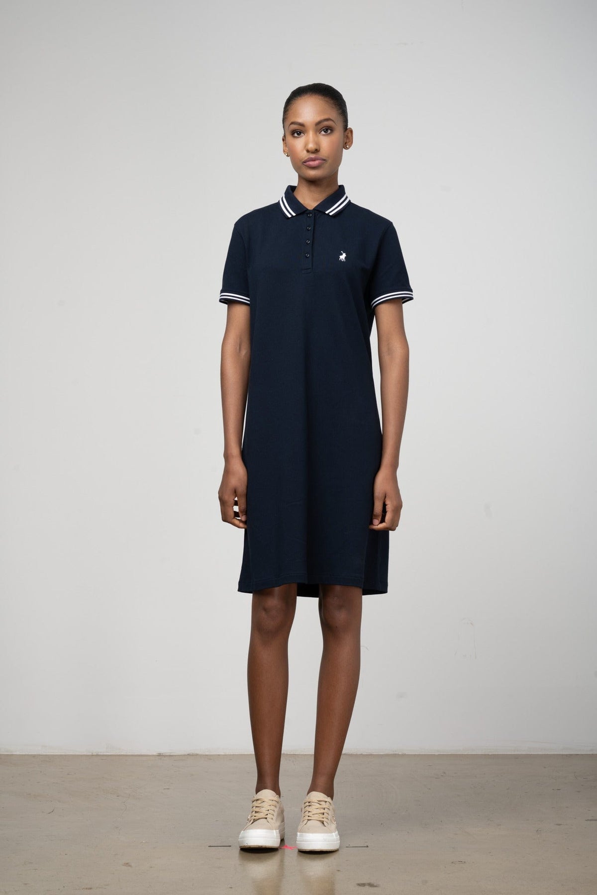 Polo Golf Dress Polo Women Leah Short Sleeve Golfer Dress Navy