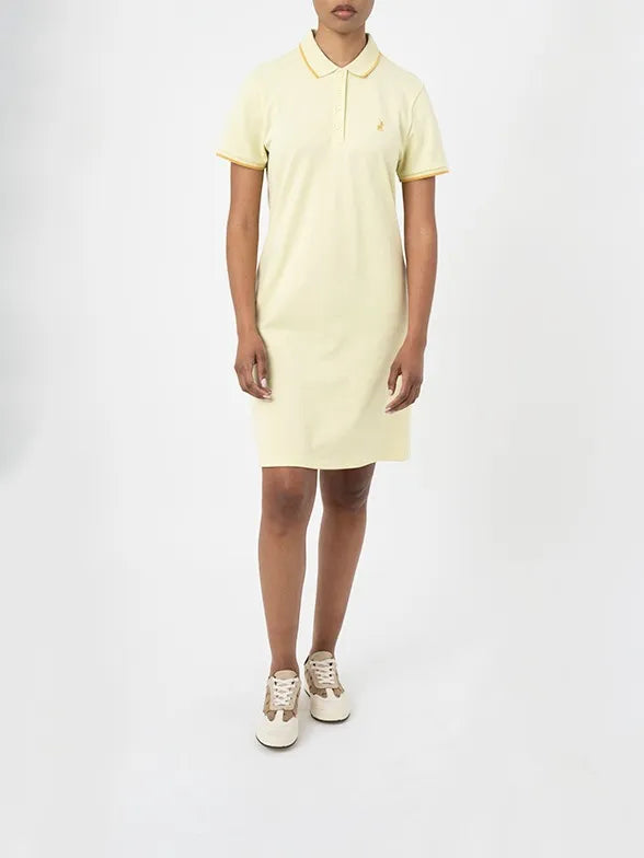 Polo Golf Dress S Polo Leah Short Sleeve Golfer Dress Soft Yellow