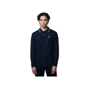 Polo Golf T Shirt M Polo Mens Essential Pique Long Sleeve Golfer Navy