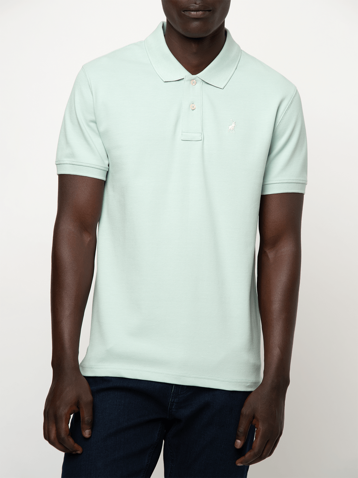 Polo Golf T Shirt Men's Polo Light Green Essential Pique Golfer
