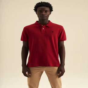 Polo Golf T Shirt Polo Carter Pique Golfer Crimson (7685723488345)