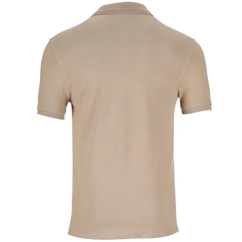 Polo Golf T Shirt Polo Essential Pique Short Sleeve Taupe