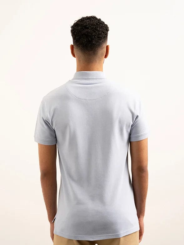 Polo Golf T Shirt Polo Light Blue Pique Short Sleeve Golfer (7685332631641)