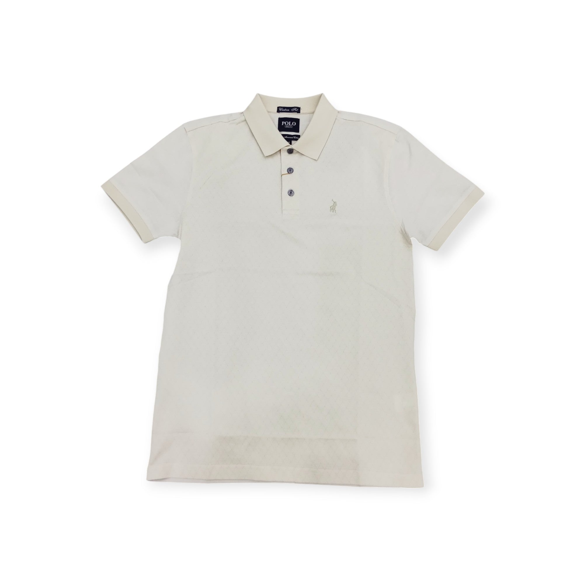 Polo Golf T Shirt Polo Men's Jacquard Short Sleeve Golfer Stone (7877005049945)