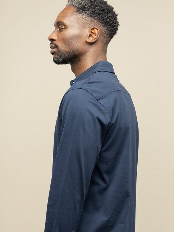 Polo Golf T Shirt Polo Mens Long Sleeve Double Mercerised Plain Golfer