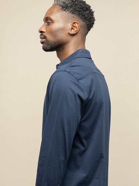 Polo Golf T Shirt Polo Mens Long Sleeve Double Mercerised Plain Golfer (7660503990361)