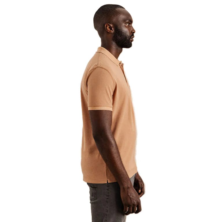 Polo Golf T Shirt Polo Pjc Overdyed Golfer Peach (7685674401881)