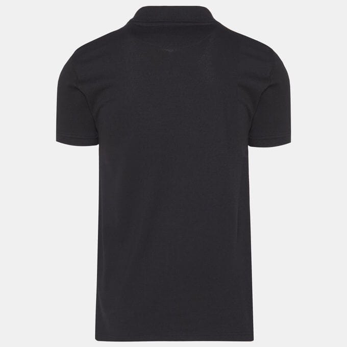 Polo Golf T Shirt Polo Stretch Pique Golfer Black (7753796255833)