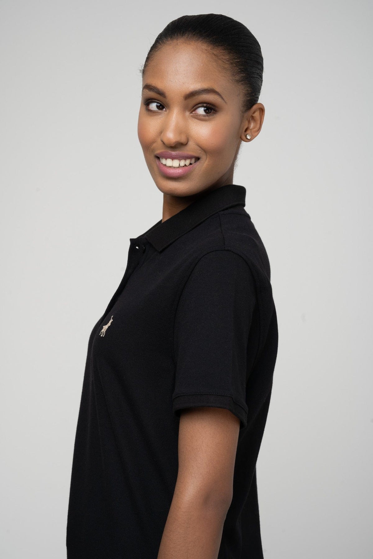 Polo Golf T Shirt Polo Women Margot Short Sleeve Golfer Black