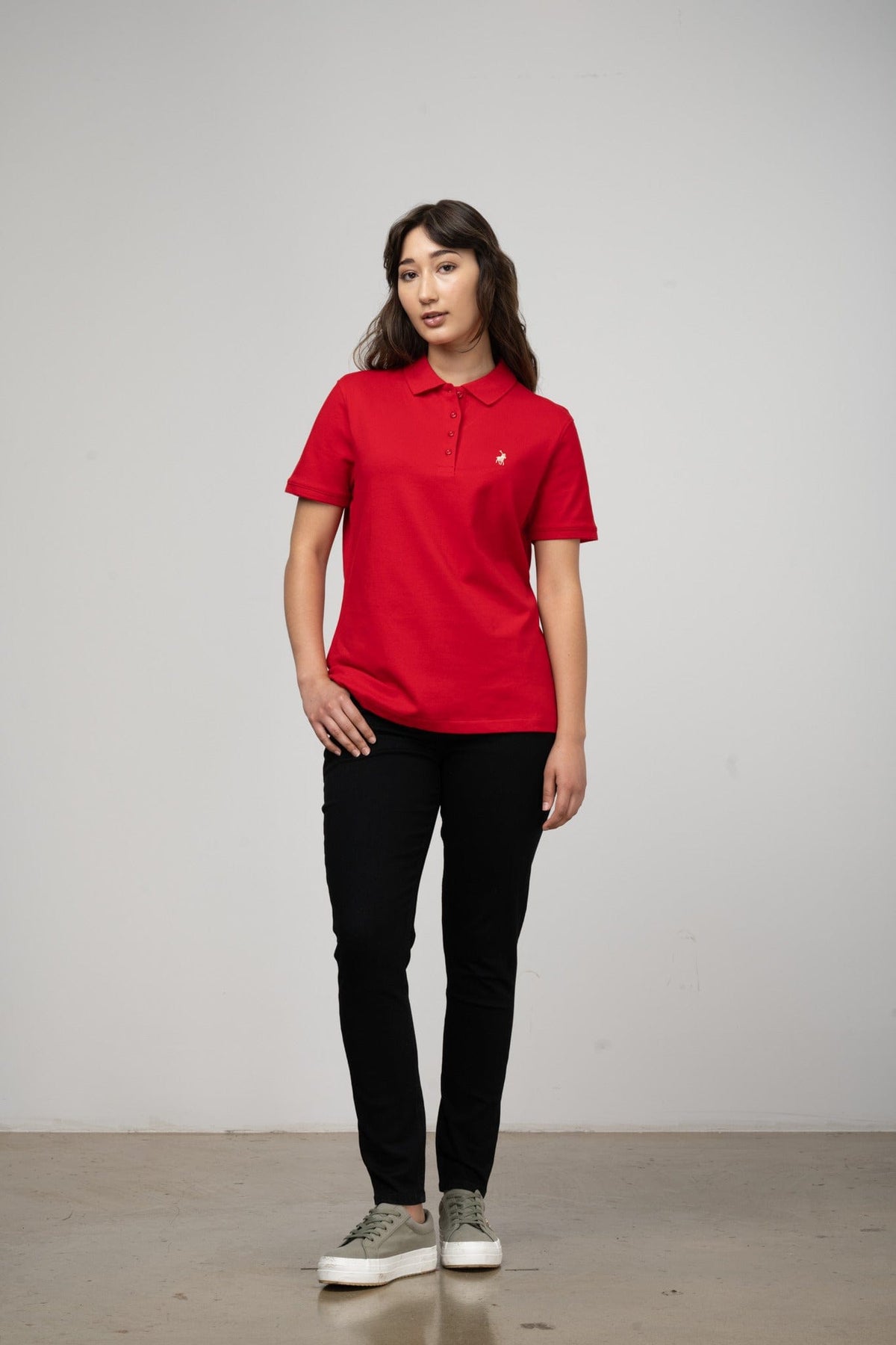 Polo Golf T Shirt Polo Women Margot Short Sleeve Golfer Red