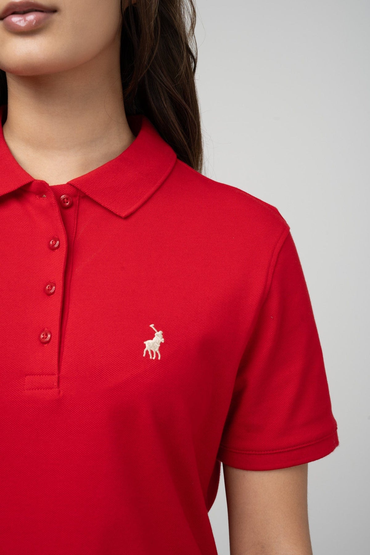 Polo Golf T Shirt Polo Women Margot Short Sleeve Golfer Red