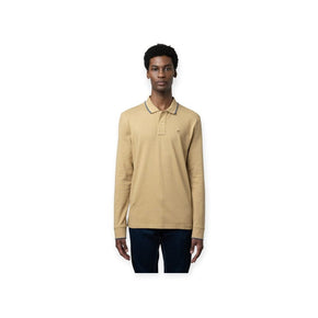 Polo Golf T Shirt S Polo Essential Pique Long Sleeve Golfer Stone