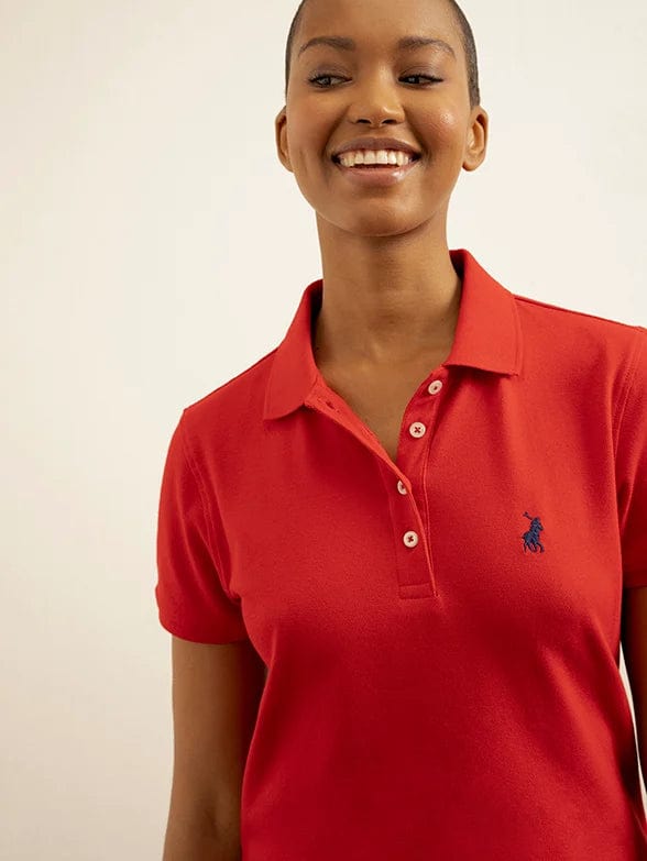 Polo Golf t-shirt Size Medium Polo Women Margot Short Sleeve Golfer Red