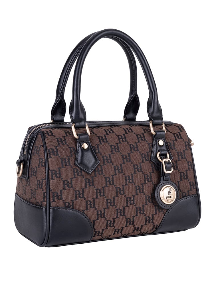 Polo Ladies Handbags Polo Mini Barrel Brown POS483152 (7775868321881)