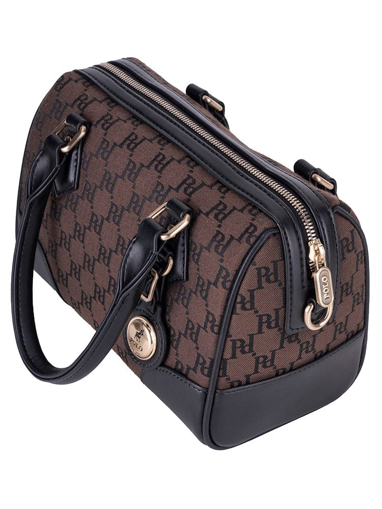 Polo Ladies Handbags Polo Mini Barrel Brown POS483152 (7775868321881)