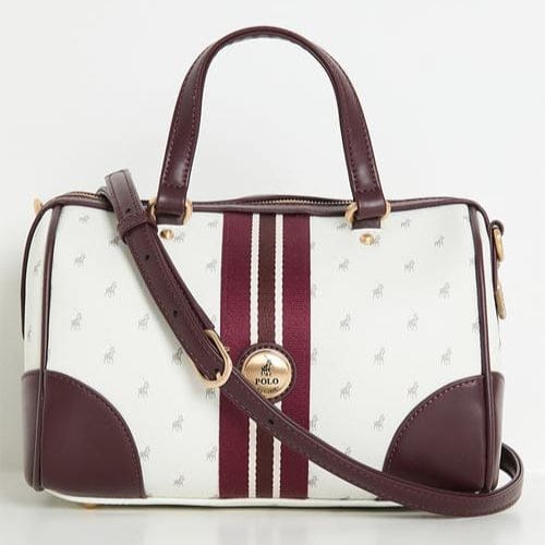 Polo Ladies Handbags Polo Oxford Shoulder Bag - White