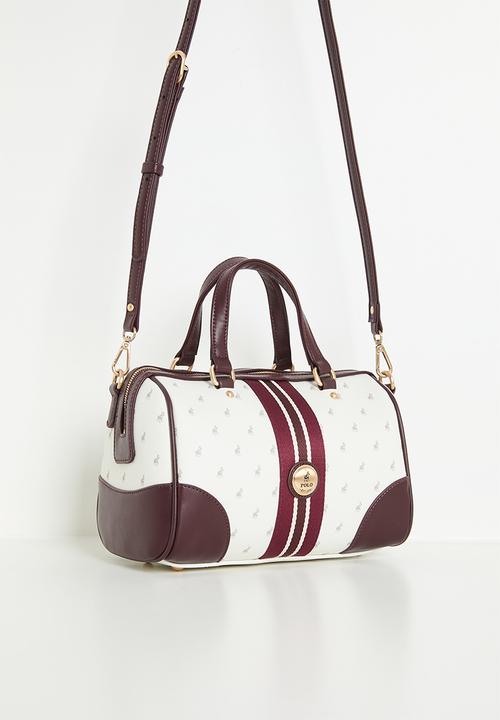 Polo Ladies Handbags Polo Oxford Shoulder Bag - White