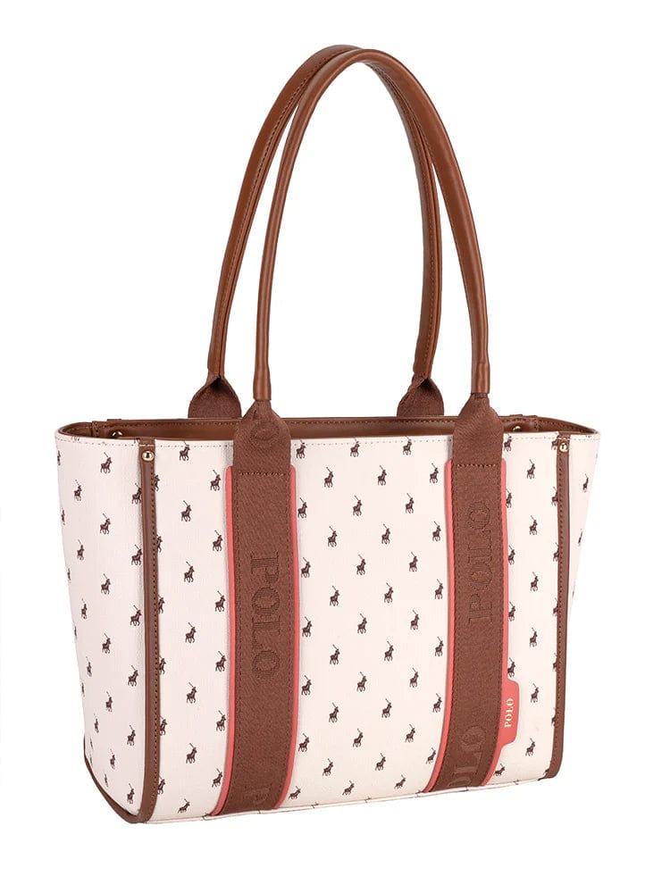 POLO Ladies Handbags Polo Sorrento Tote Cream (7779452715097)