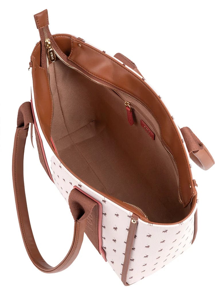 POLO Ladies Handbags Polo Sorrento Tote Cream (7779452715097)
