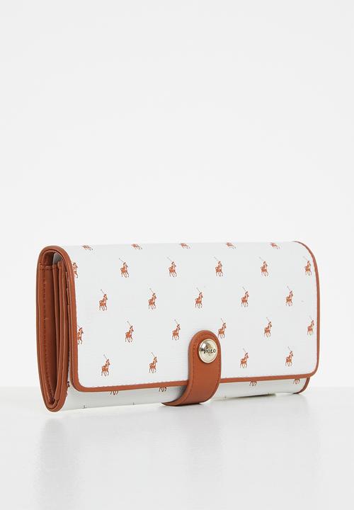 Polo Ladies Purse Polo Iconic Clutch Purse  White POS432351