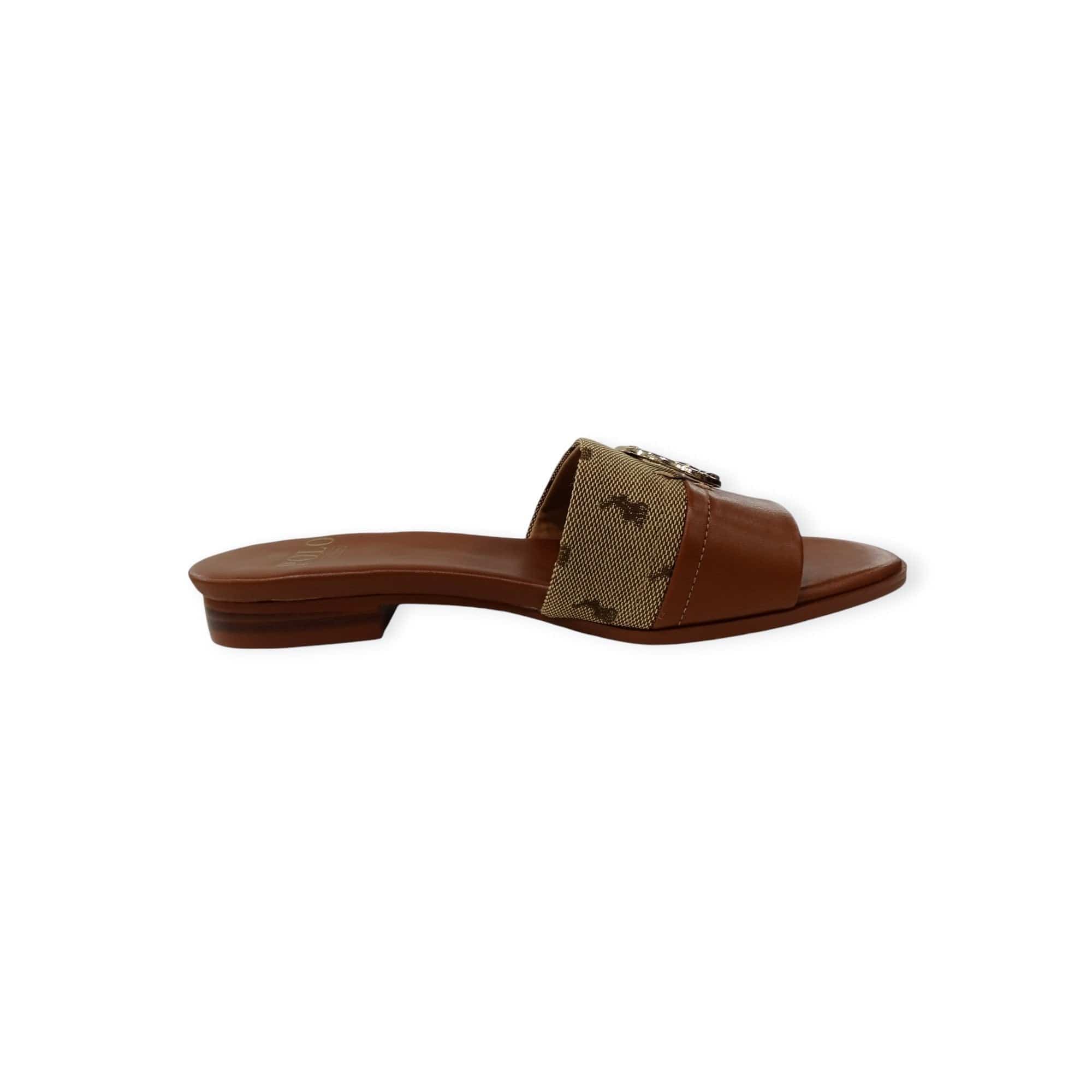 Polo Ladies Sandals Polo Women's Jacquard Mule Stone (7809627160665)