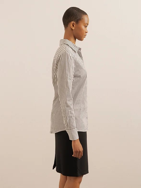 Polo LADIES SHIRT Ladies Long Sleeve  Basic Shirt Black (7286553641049)