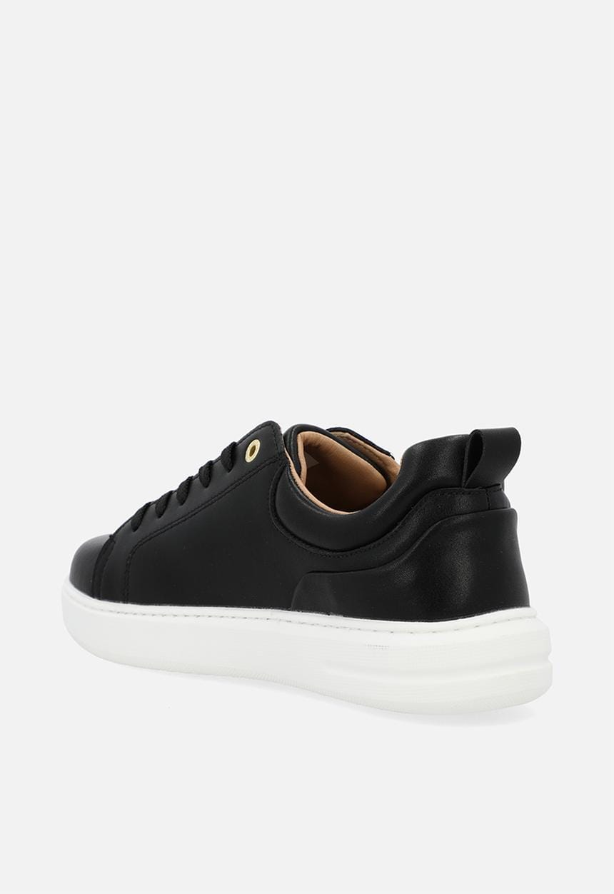 Polo Ladies Sneaker Polo Classic Leather Sneaker- Black & Gold 0072536