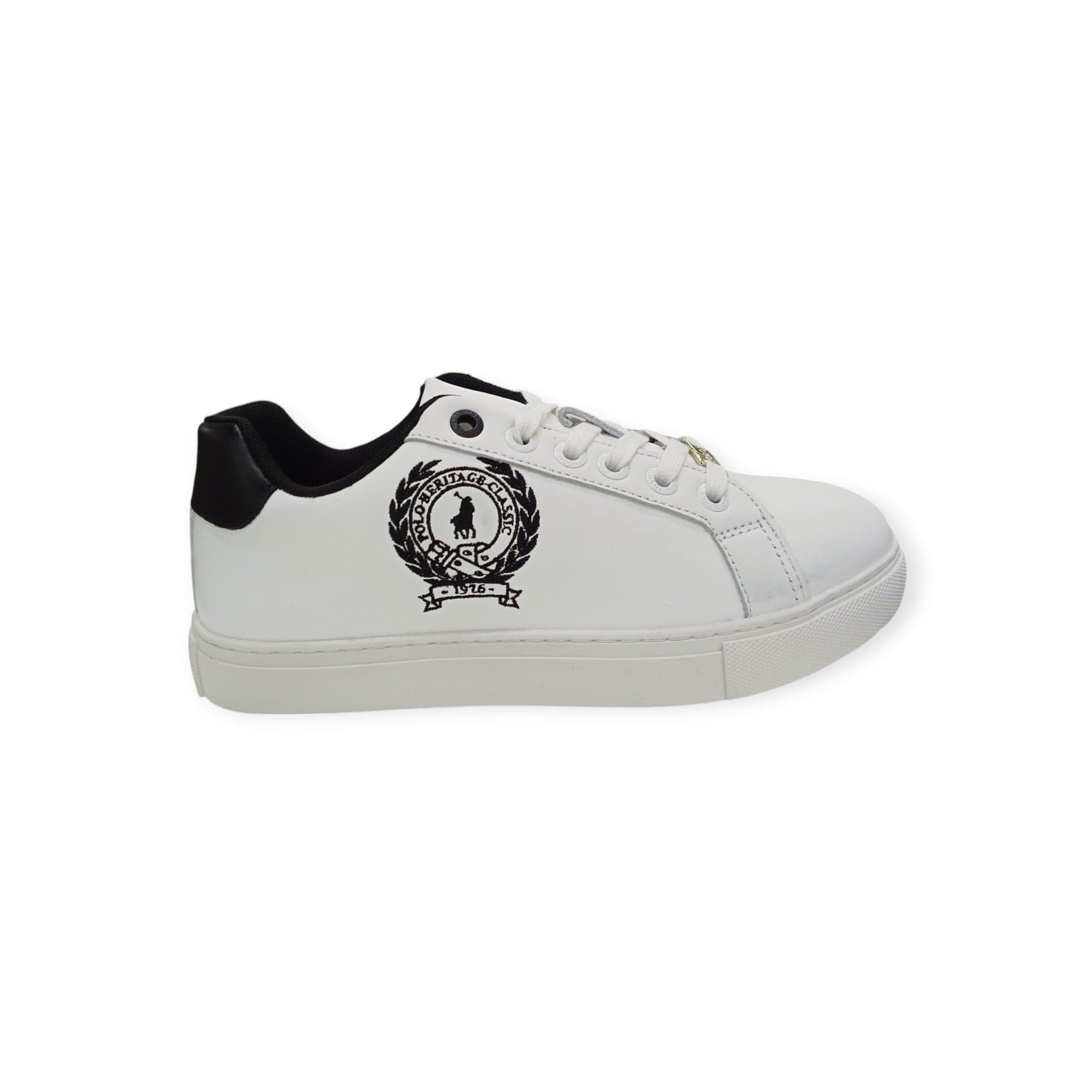Polo Ladies Sneakers Polo Women's Crest Sneaker White/Black (7825300783193)
