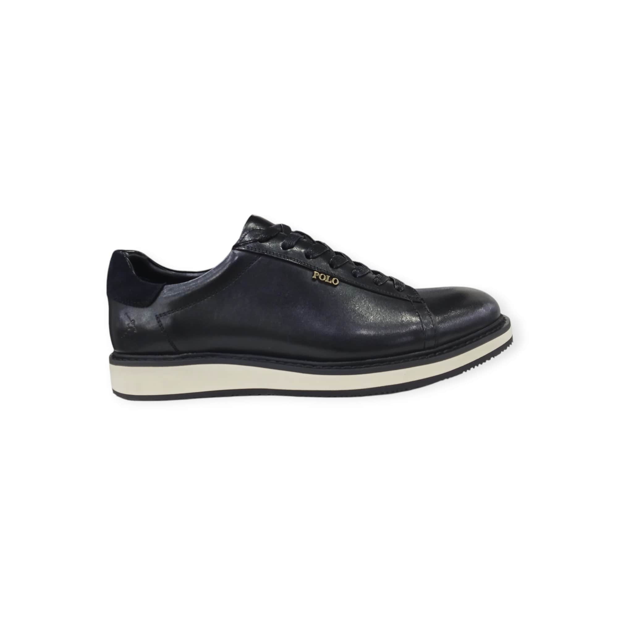POLO Mens Sneakers 6 Polo Men's Formal Sneaker Black