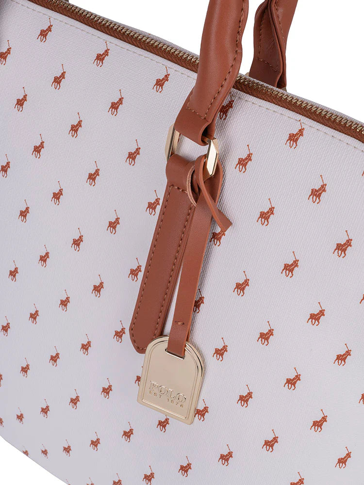 Polo Iconic Laptop Bag-White POS432801