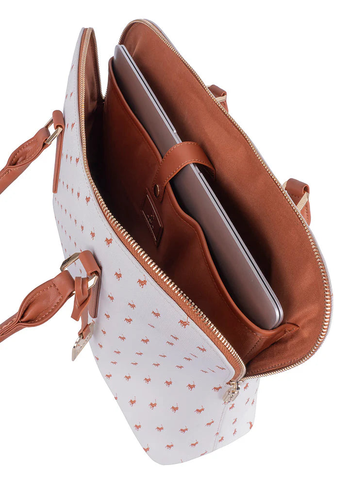 Polo Iconic Laptop Bag-White POS432801