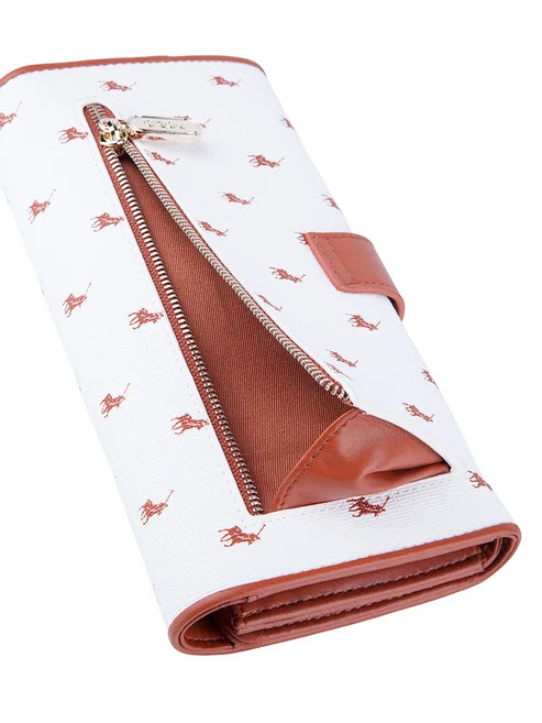 Polo New Iconic Trifold Purse-White POS432401