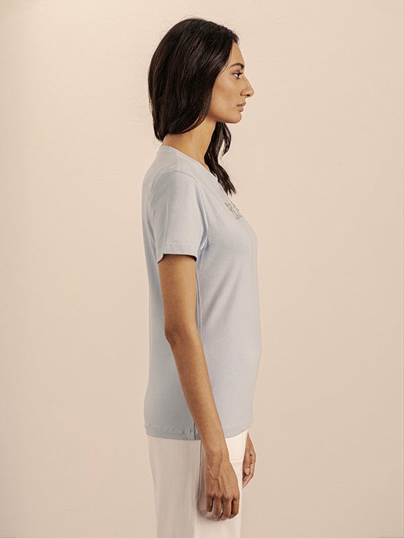 Polo Polo Ladies Sadie Beaded Tee Blue (7400026865753)