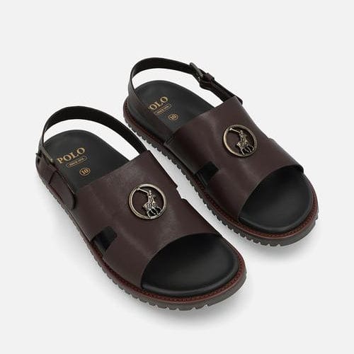 Polo Sandals 6 Polo Moulded Trim Sandal - Brown