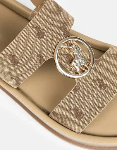 Polo Sandals Polo Jacquard Moulded Trim Stone Sandals