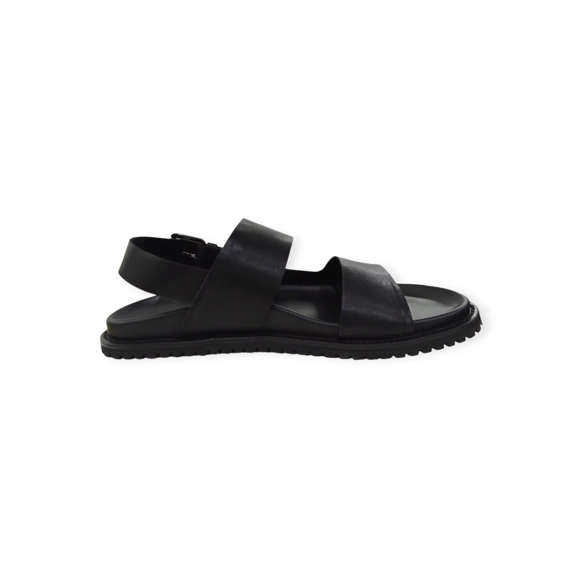 Polo Sandals Polo Men's Double Ankle Strap Leather Sandals Black (7809626570841)
