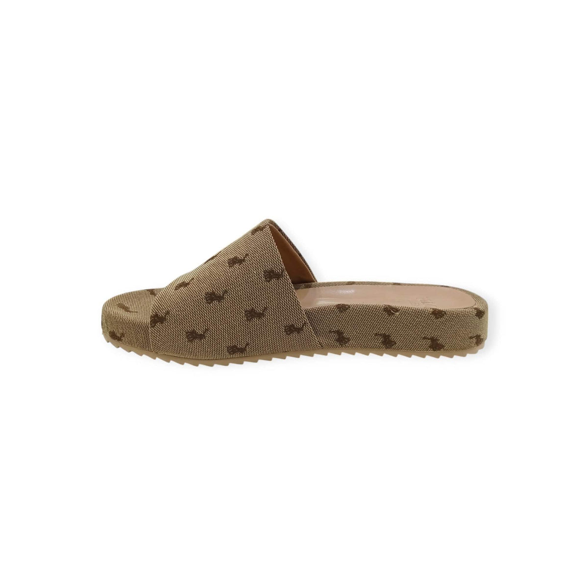 Polo Sandals Polo Men's Jacquard Pony Pool Slide Stone (7877009244249)